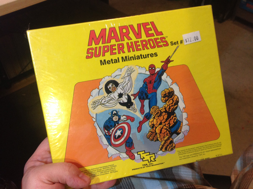 These are incredible! I picked these vintage TSR Marvel Super Heroes Metal Miniatures Boxed Set! This is set #1 of ? Item #5371 released in 1984. I bought these for $12.00US These were intended to be used with the Marvel Super Heroes Role Playing Game