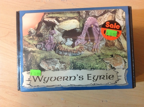 Wyvern's Eyrie by Grendel Productions F0059 Designed by Alex Hunter probably released in the mid-1990s. I picked this resin set up for $3.95US! Awesome deal for an unopened/sealed set from 20 years ago!