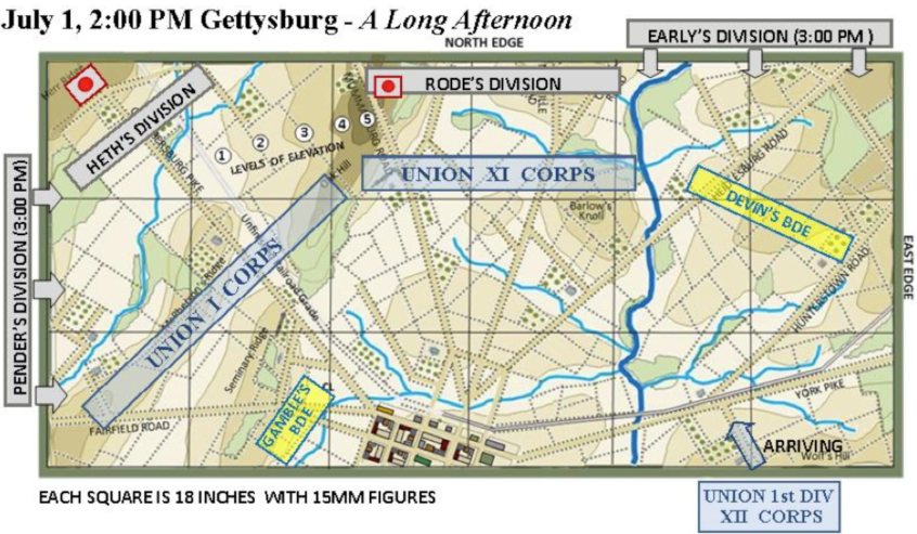 map of the battlefield